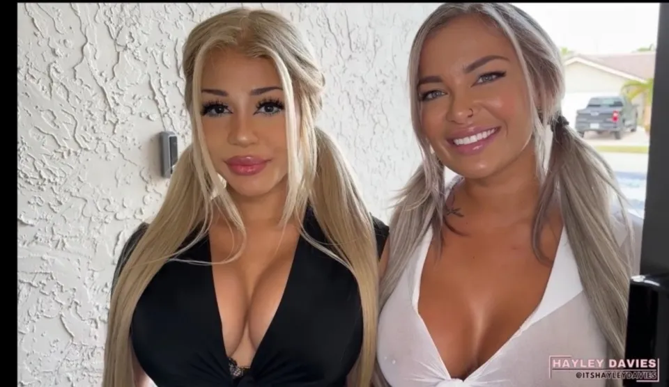 Blonde Trio: Hayley Davies, Bronze Goddess Join JMac for a Striking Threesome HD 720p - porn video at PornVibe.com